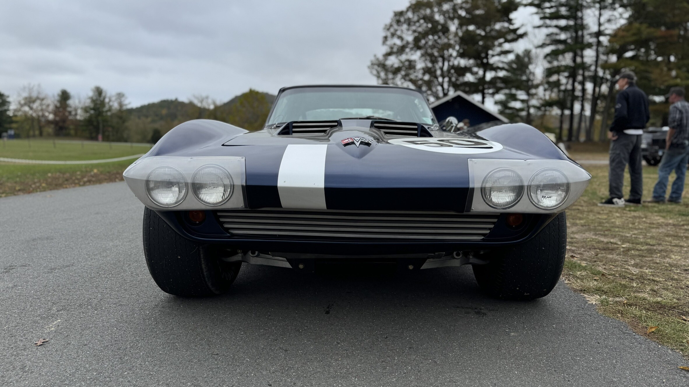 rear of race corvette