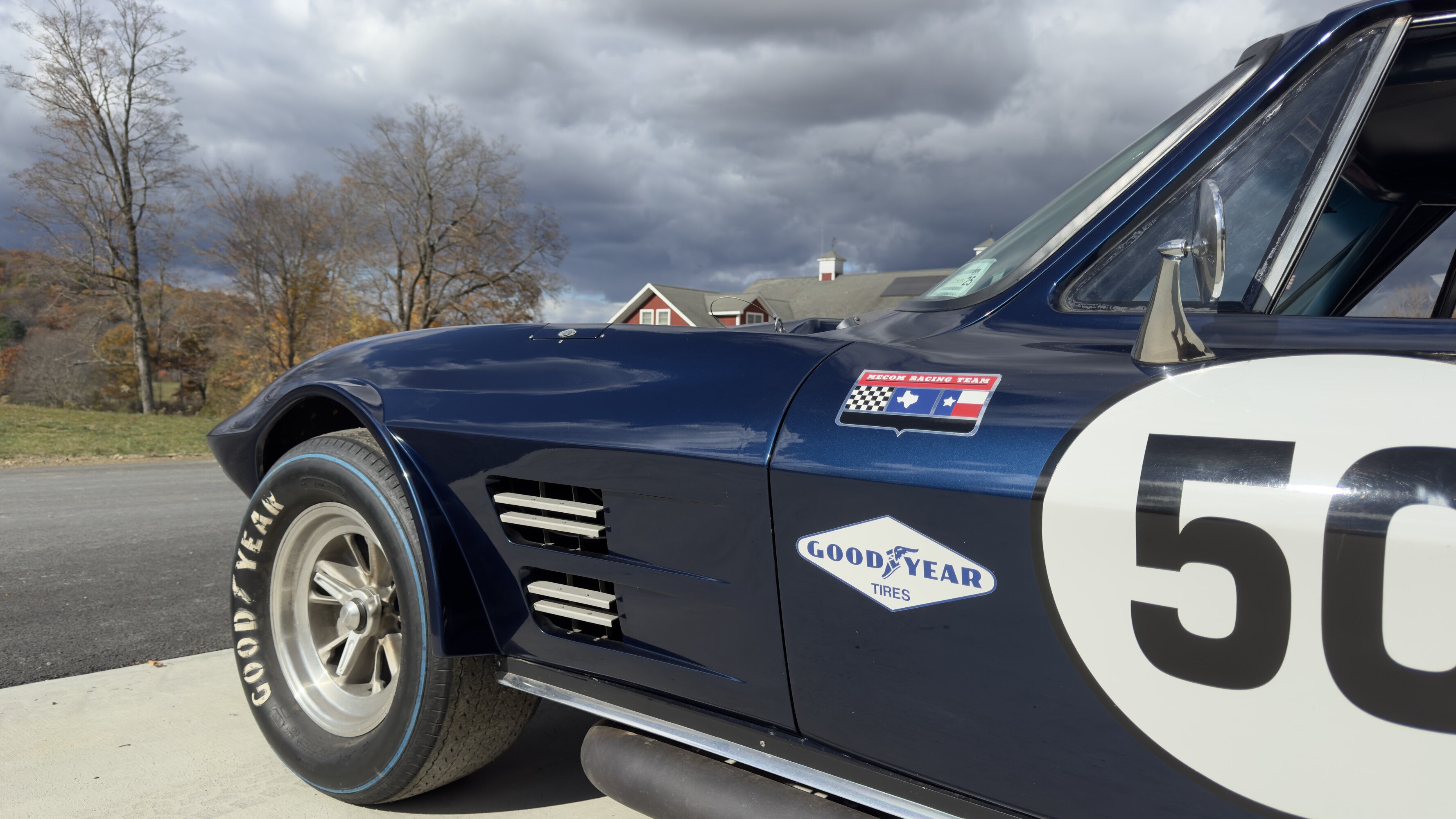 rear of race corvette