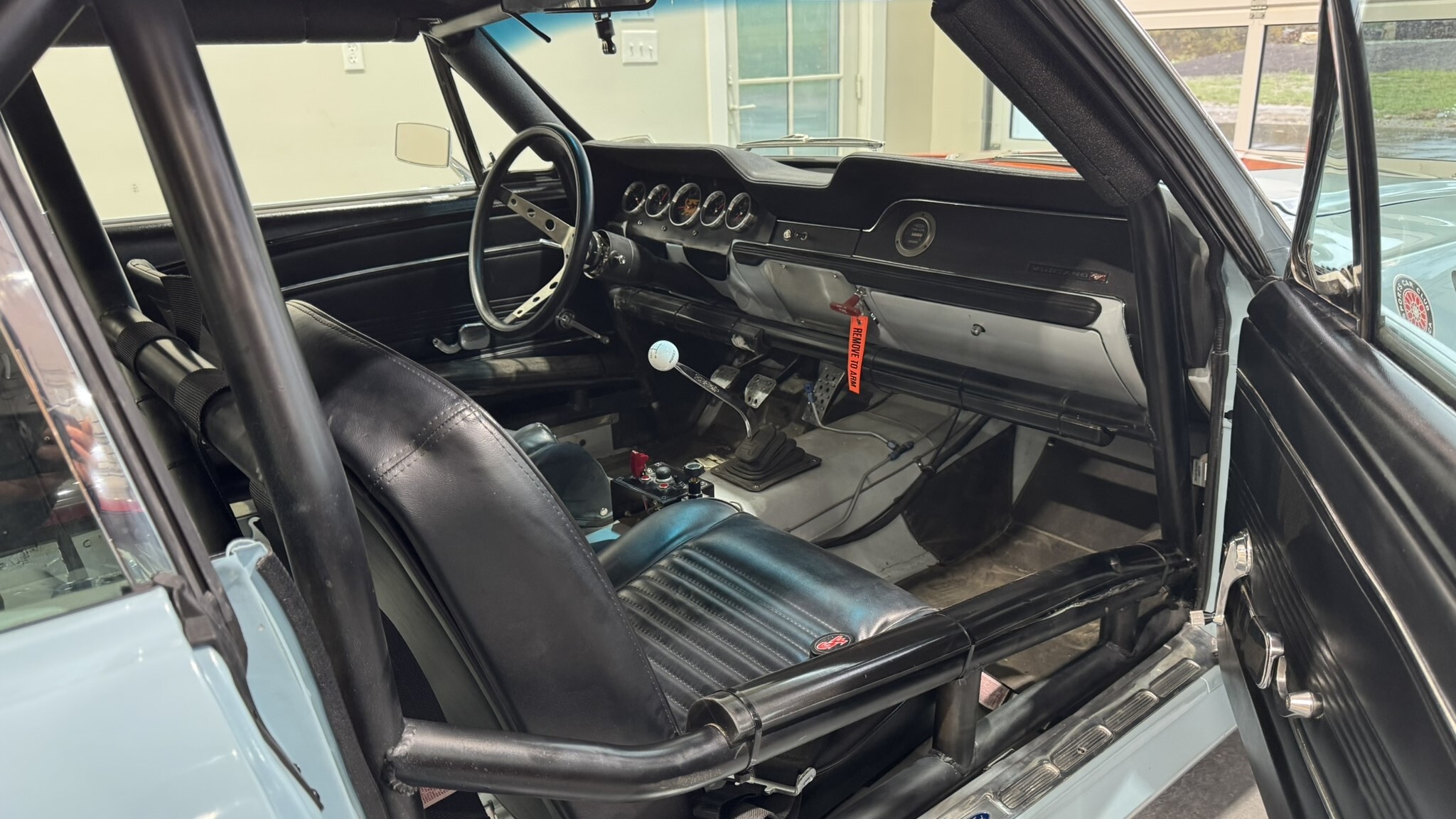 1967 Mustang Coupe race-prepared interior