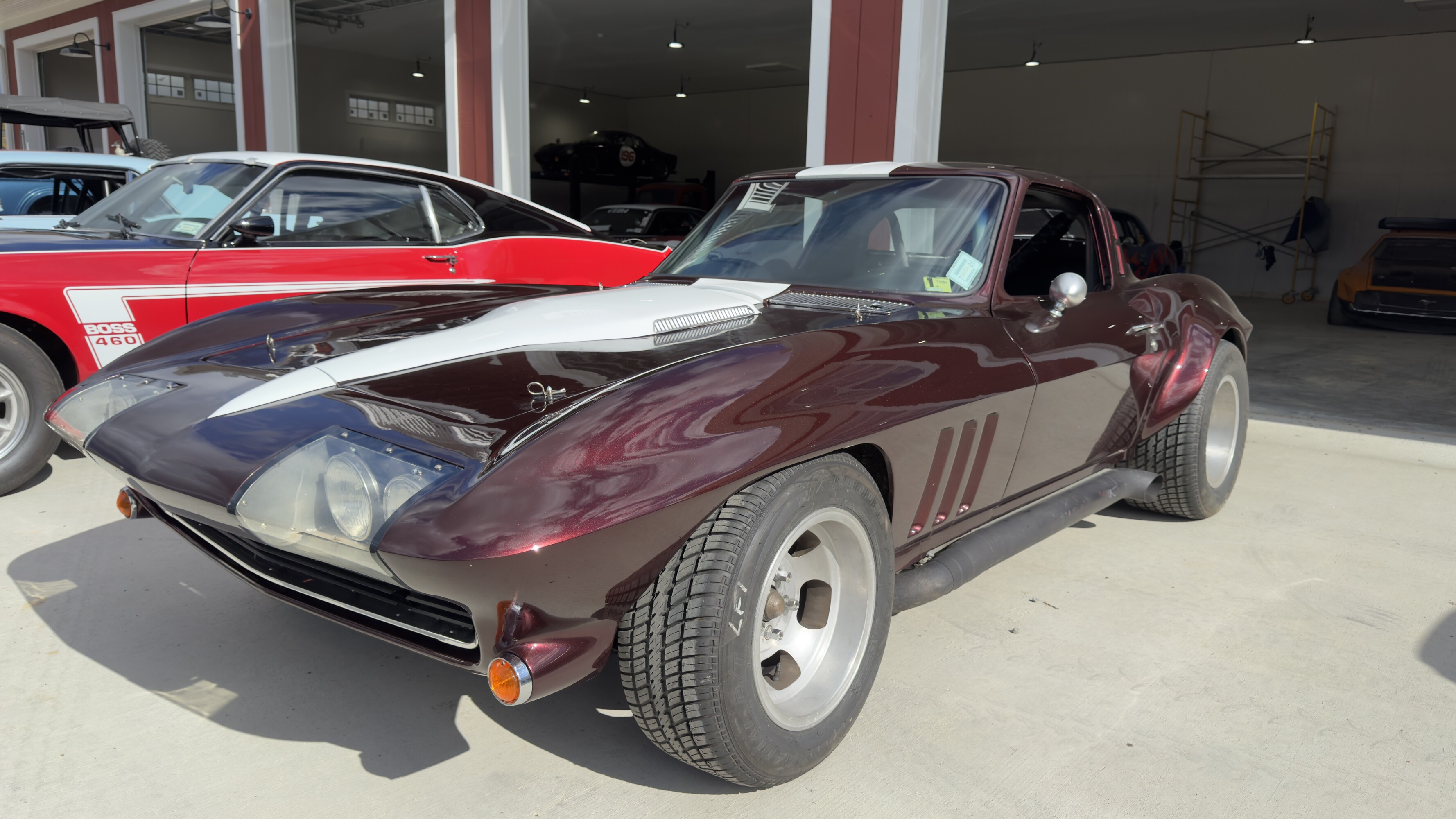 rear of race corvette